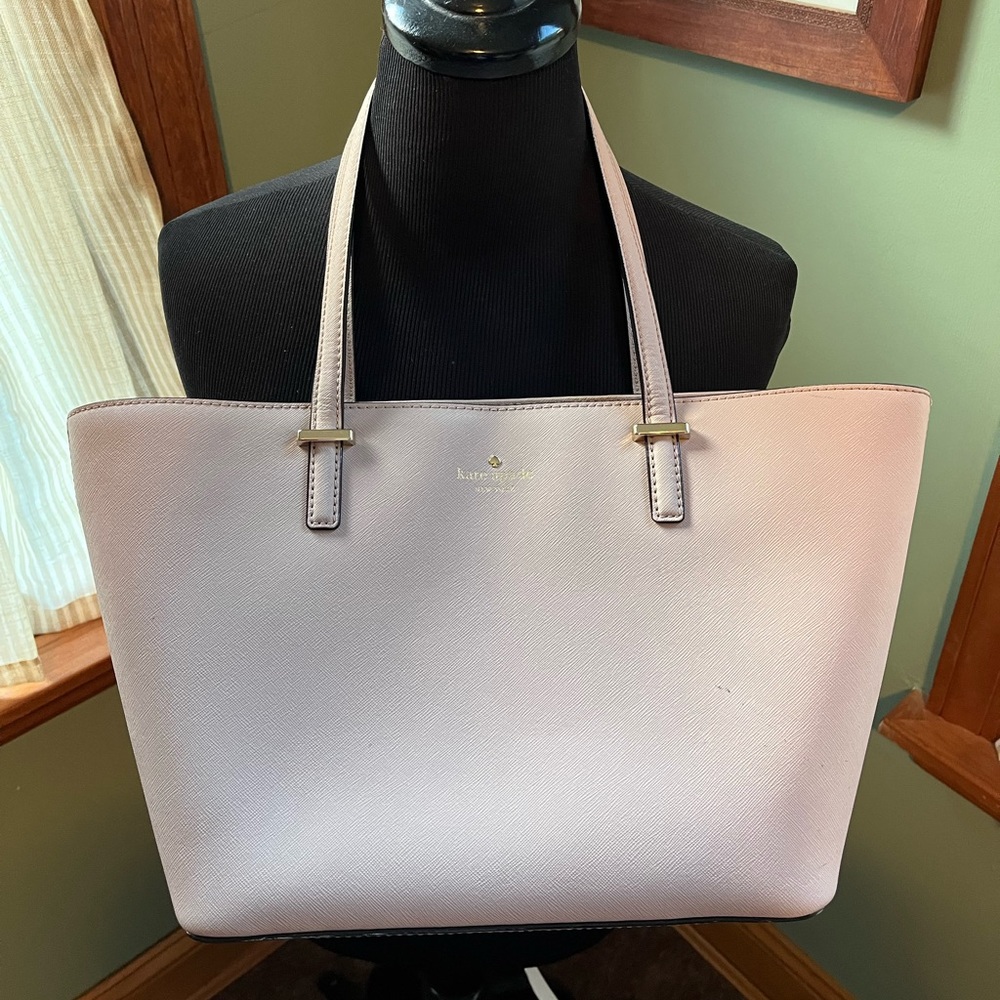 Kate Spade Pink Pebbled Leather Tote